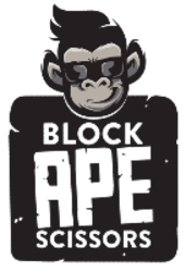 Block Ape Scissors Logo